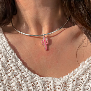 Saguaro Neck Ring ✢ Pink Opal