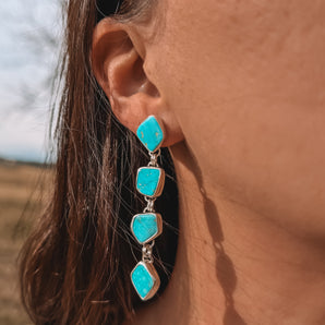 Turquoise Drop Dangles 1