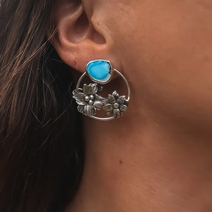 Golden Flower Studs