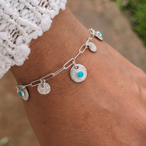 Turquoise Charm Bracelet