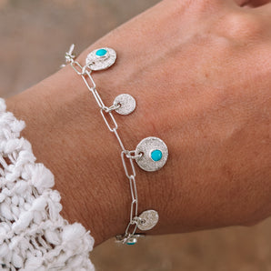 Turquoise Charm Bracelet