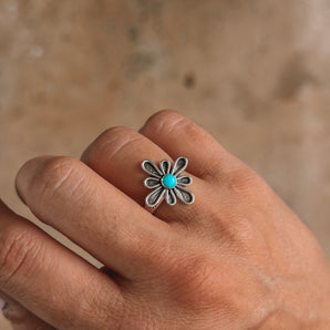 Floral Turquoise Ring 1