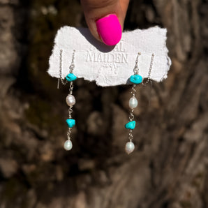 Pearl and Turquoise Threaders