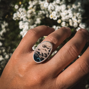 STEADFAST RING • FOSSILIZED PALM ROOT