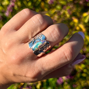 Mountain Saddle Band Ring