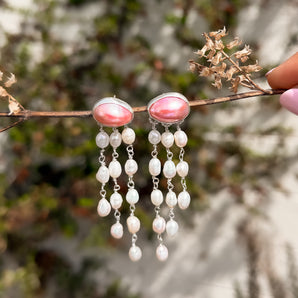 Pink Pearl Dangles