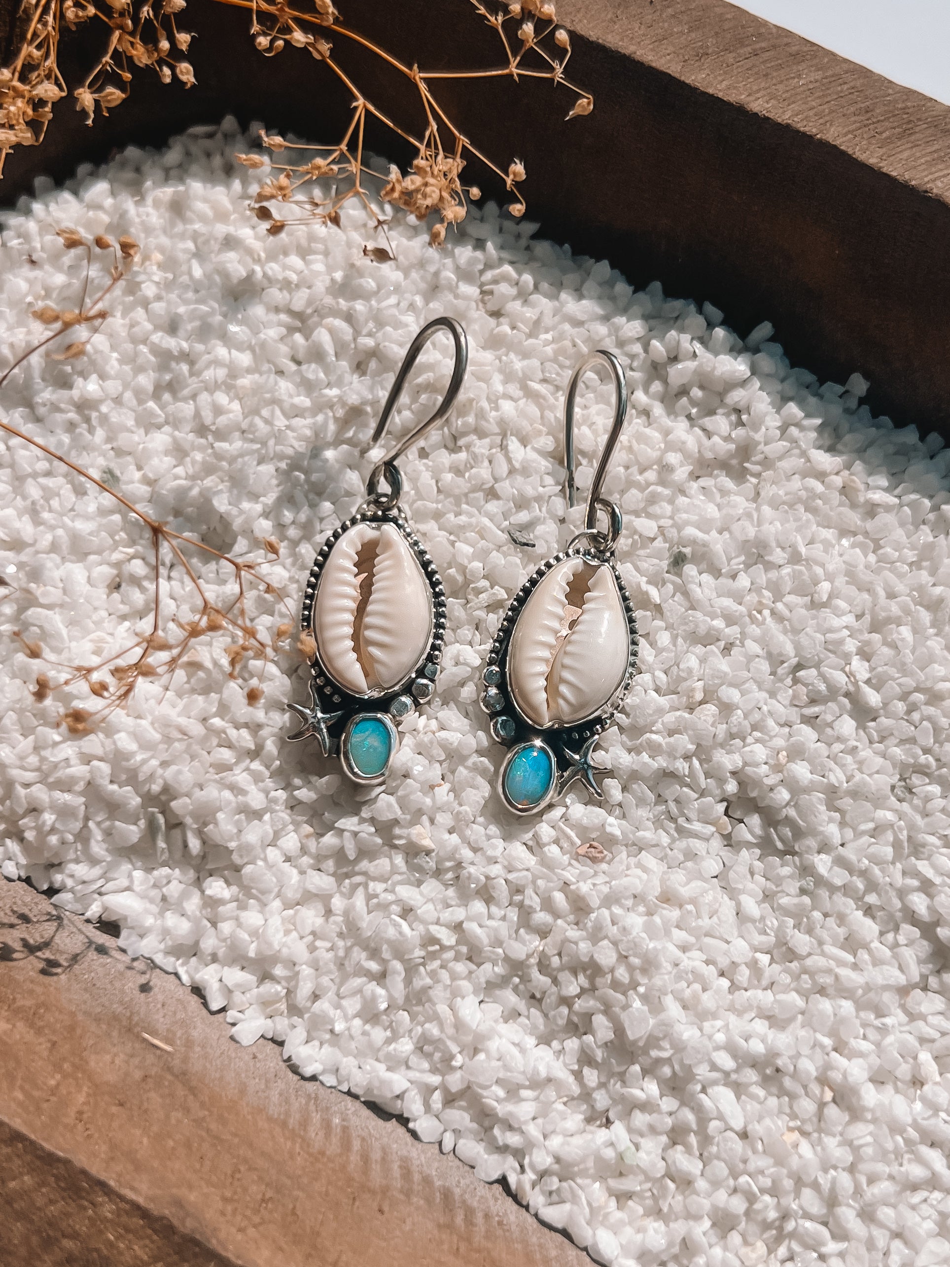 Waves Rune Wave Rune Dangles – Metal Maiden Jewelry
