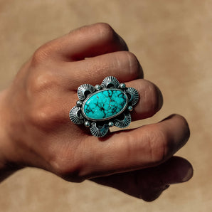 STAMPED STATEMENT RING (size 7.5)