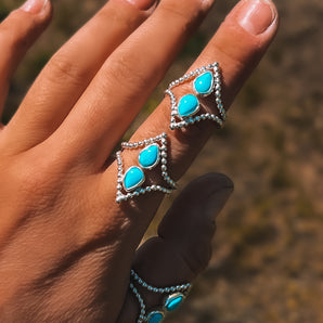 Beaded Chevron Stacker
