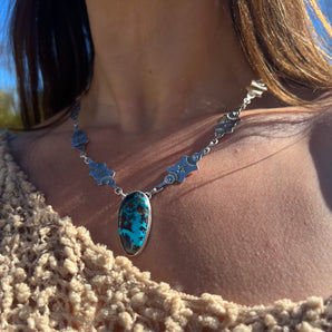 Golden Nomad Necklace (turquoise)