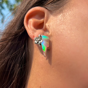 Bolt Floral Studs