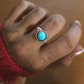 WHITE WATER TURQUOISE RING