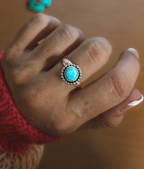 WHITE WATER TURQUOISE RING