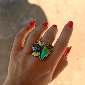 Royston Beaded Abalone Ring