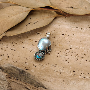 Pearl and Golden Hills Pendant