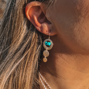 BRASS GEO DANGLES