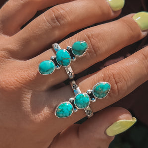 Mini Turquoise Trail Rings (multiple options)