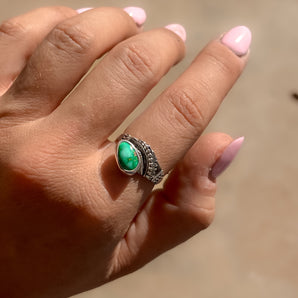 Boho Beaded Ring (size 9)