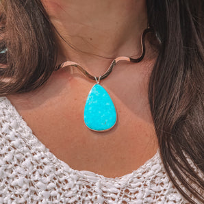 White Water Turquoise Pendant
