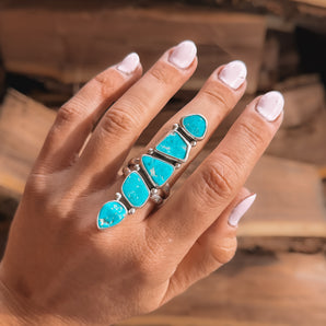Turquoise Trail Ring (size 8)
