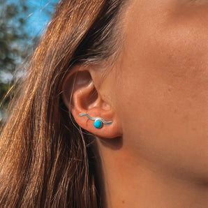 Twist of Turquoise Studs