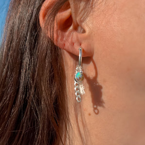 Charmed Opal Hoops
