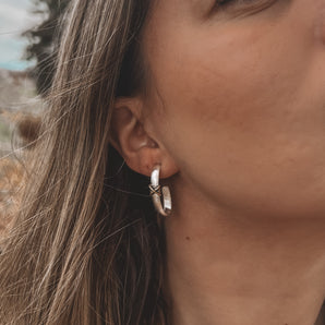 MIXED METAL HOOPS