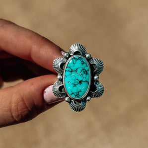 STAMPED STATEMENT RING (size 7.5)