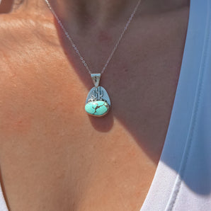 Saguaro Turquoise Pendant