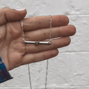 MIXED METAL NECKLACE