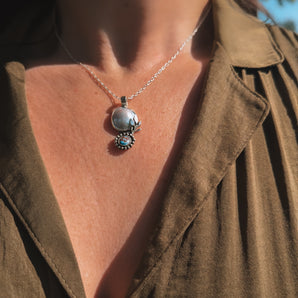 Pearl and Golden Hills Pendant