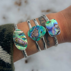 Abalone Stackin’ Cuffs (multiple sizes)