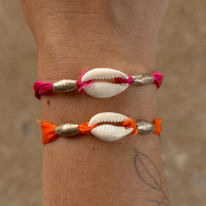 Cowrie Silk Bracelet