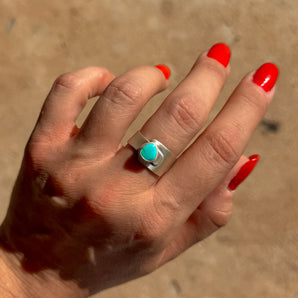 Turquoise Shield Ring