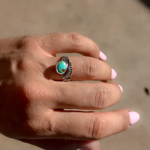 Boho Beaded Ring (size 7)