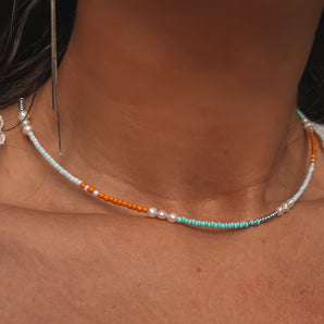 Pearl Seed Bead Necklace