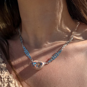 Golden Nomad Necklace (Opal)