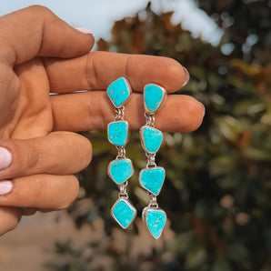 Turquoise Drop Dangles 1