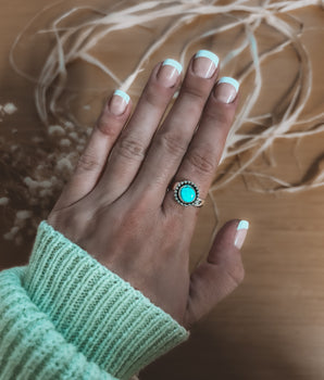 WHITE WATER TURQUOISE RING