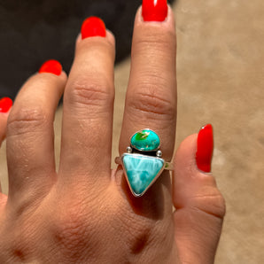 Larimar Turquoise Ring