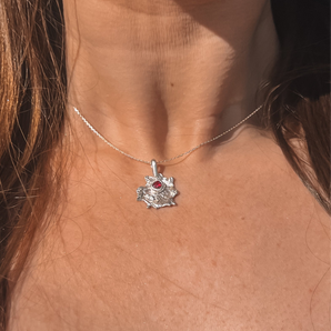 Amoebas Necklace (ruby)