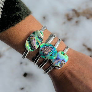 Abalone Stackin’ Cuffs (multiple sizes)