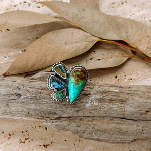 Royston Beaded Abalone Ring