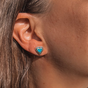 Heart Inlay Studs