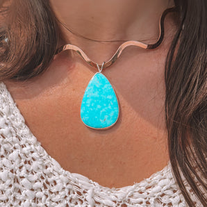 White Water Turquoise Pendant