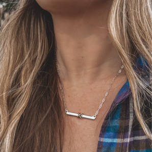 MIXED METAL NECKLACE