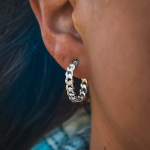 CURB CHAIN HOOPS