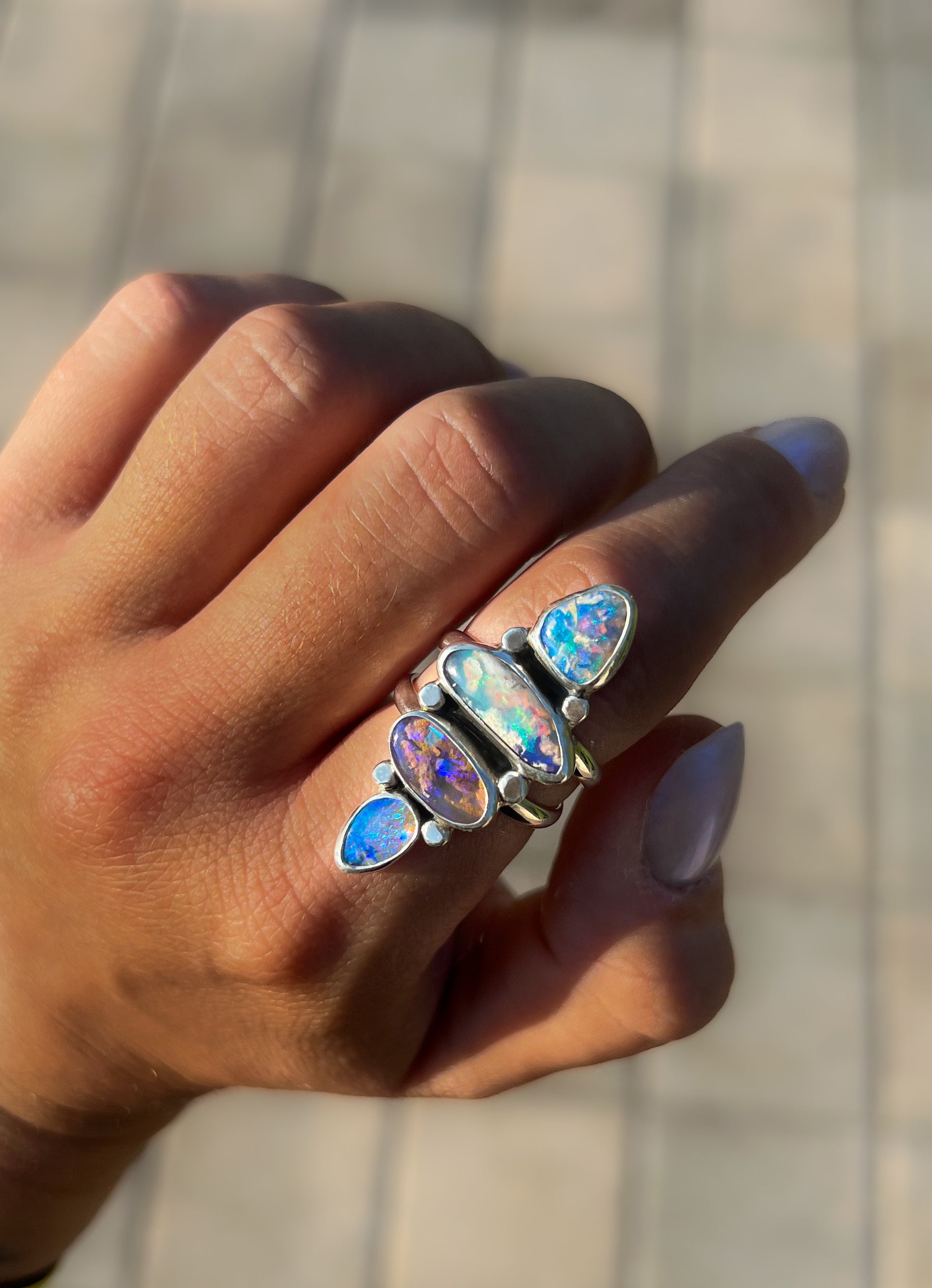 High Trell Rings Opal Trail Ring – Metal Maiden Jewelry