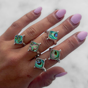 Abalone Stackin’ Rings (multiple options)
