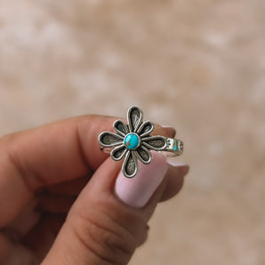 Floral Turquoise Ring 2